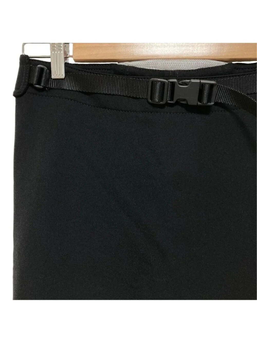 Prada Sports Aja Star Belt Stretch Skirt Black 38